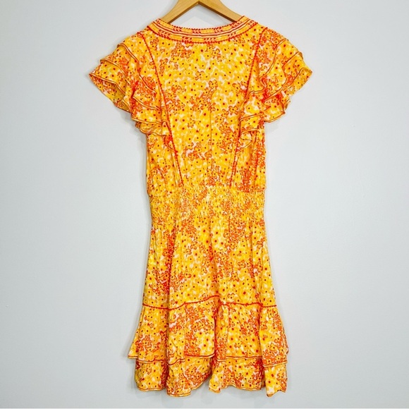 Poupette St Barth Camila Mini Dress Yellow Hortensia M - Picture 7 of 8